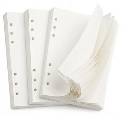 Imagen del producto de Papel para recambio A5, cuadriculado, 80 g/m², 100 hojas, ideal para uso escolar y de oficina