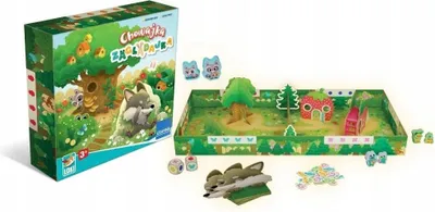 Produktbild von Kinderspiel Versteckspiel mit 3D-Elementen und Spielbrett für 2-6 Spieler, 15 Min.