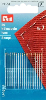 Produktbild von Nähnadeln lang, mit Goldöhr, Nr.7, 0,70 x 38mm