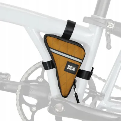 Produktbild von Rockbros Fahrrad Rahmentasche Dreieckstasche 0,3l braun