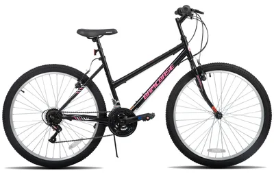 Immagine prodotto di Bamcbase: Mountain bike - modello hardtail per adulti - ruote da 66 cm - 18 velocità - telaio Acciaio al carbonio con cerchi in alluminio - freni a V doppi - colore nero