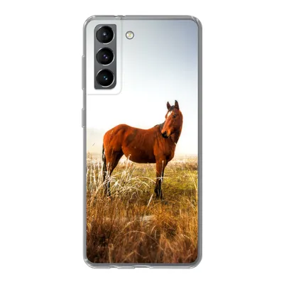 Produktbild von MuchoWow® Handyhülle Schutzhülle Hülle für Samsung Galaxy S21 Pferd - Weide - Australien Silikon Softcase Handy Hülle - Softcase