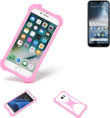 Produktbild von K-S-Trade Handy Hülle kompatibel mit Nokia 4.2 Schutz Hülle Bumper Silikon Schutz Hülle Cover Case Silikoncase Silikonbumper TPU Softcase