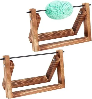 Produktbild von Holzgarneinlagen 2er Set Horizontal Drehorganizer Strickzubehör