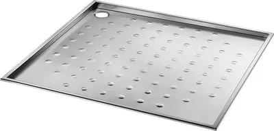 Image de Delabie Brausetasse 900x900 PMR Höhe 30 mm Edst. 1.4301 sat