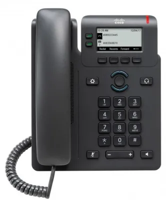 Produktbild von Cisco IP Phone 6821 - VoIP-Telefon mit Rufnummernanzeige/Anklopffunktion - SIP, SRTP - 2 Leitungen