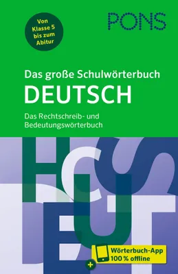 Produktbild von PONS Das große Schulwörterbuch Deutsch