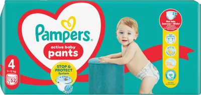 Immagine prodotto di Pampers Pants Pannolini taglia 4 (9-15 kg) 52 pezzi