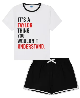 Imagen del producto de Conjunto de pijama para mujer de ThePyjamaFactory con la inscripción "It's a Taylor Thing, You..."