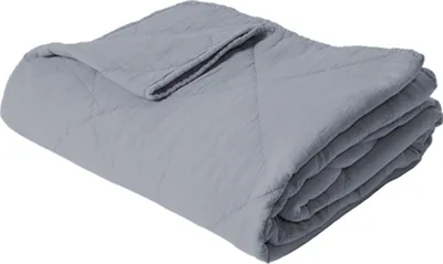 Produktbild von Decke Überwurf 100% Baumwolle 140 x 200 cm Skandinavisch Staubblau