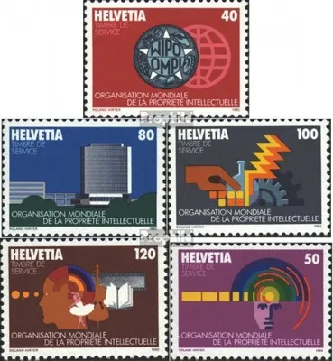 Produktbild von Briefmarken Schweiz 1982 Mi WIPO1-WIPO4,WIPO5 (kompl.Ausg.) postfrisch Sondermarken