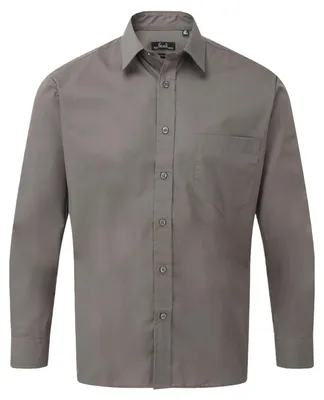 Image de Chemise Premier pour homme à manches longues LT5998 (47,5 cm) (gris foncé)