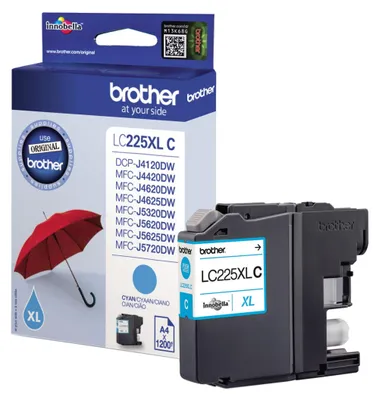 Obrázok produktu pre Brother LC225XLC - azurová - originál - Tintenpatrone