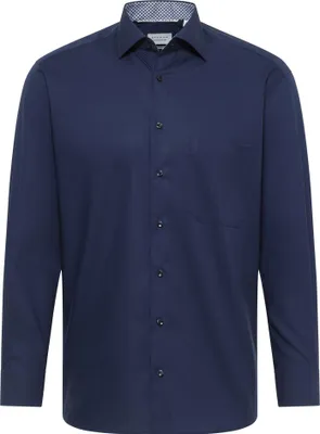 Produktbild von Eterna Herren Original Shirt Popeline Langarm (1304 E15K), Größe:50, Farbe:Marine (19)
