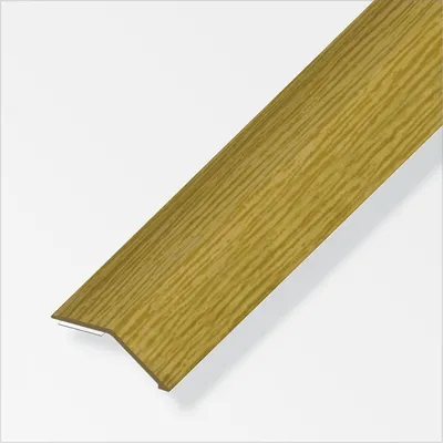 Produktbild von alfer Niveauausgleichs-Profil 1 m, 34 x 8 mm PVC (Kunststoff) glatt eiche