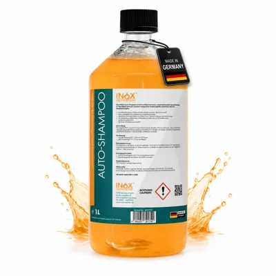 Produktbild von INOX® Nano Autoshampoo 1L - Autowäsche Autoreiniger Konzentrat mit Abperleffekt