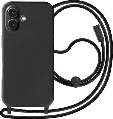 Immagine prodotto di Avizar, custodia semirigida a catena soft touch per Apple iPhone 16, nero