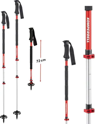 Immagine prodotto di Komperdell Thermo Ascent TI3 bastone da turismo, bastone da trekking, bastone da sci - Misura: 70-150cm