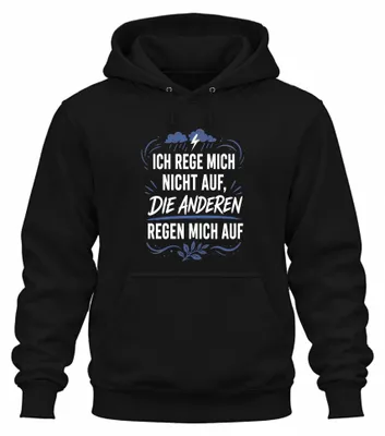 Obrázok produktu pre Tento mikina s kapucňou, čierna, veľkosť L, nie je sarkastická
