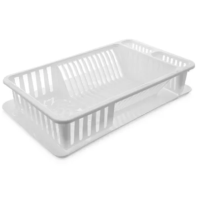 Produktbild von Orion Geschirrabtropfgestell Geschirrtrockner Abtropfständer Geschirrabtropfer weiß 45,5x28x10 cm