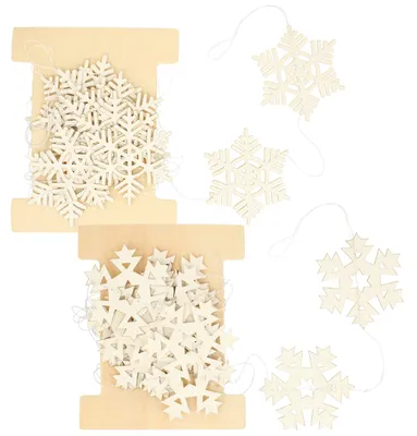 Produktbild von com-four® 2x Girlande aus Papier zur Weihnachtsdeko - Weihnachtsgirlande - Weihnachtsbaumschmuck - Fensterdekoration [Auswahl variiert]