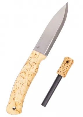 Produktbild von Swedish Forest Messer No.10, Maserbirke + Feuerstahl
