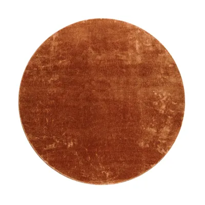 Produktbild von Teppich Rund Wohnzimmer Kurzflor Modern Flauschig Waschbar Einfarbig Rutschfest Grösse 120 cm Rund