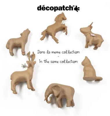 Immagine prodotto di decopatch SA112O decopatch Pappmaché-Figur "Katze 2", 320 mm