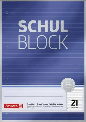 Produktbild von Schulbl A4 90g 50Bl Lin21 Premium
