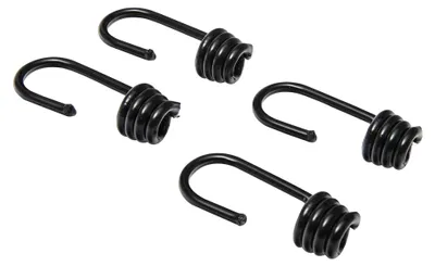 Haken aus Stahl, kunststoffbeschichtet, 4 St. für Spannseile 8–9 mm