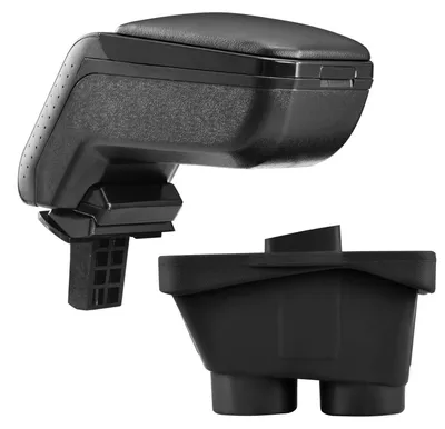 Für Peugeot 208 ab 2012- Design Mittelarmlehne Armlehne KOMPLETT Leder Schwarz in der Farbe Schwarz von H.T. Trade Service GmbH & Co. KG