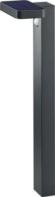 Produktbild von LED Solar Sockelleuchte, Bewegungsmelder, Edelstahl, H 60