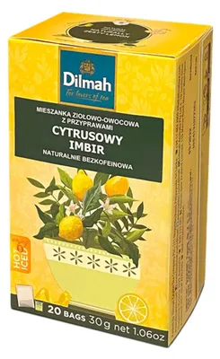 Obrázok produktu pre Dilmah Bylinný citrónový čaj 20 čajových vrecúšok