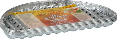 Immagine prodotto di Favorit Grillplatte, halbrund, 5er Set ö Aluminium Pfanne, 30 cm Durchmesser