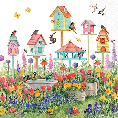 Produktbild von Servietten 25x25 cm - Birdhouses
