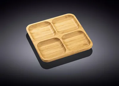 Produktbild von Wilmax Quadrat-Schale aus Bambus 22 x 22 cm WL-771220/A