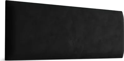 Produktbild von Polsterpaneel WANDPOLSTER Wandkissen Bettkopfteil Wandpaneel Magic Velvet Schwarz 2219 50 cm x 15 cm