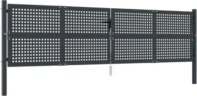Obrázek produktu pro Zahradní branka antracitová 400 x 125 cm ocelová
