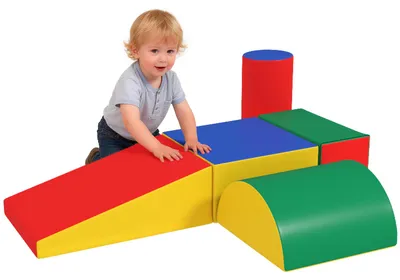 Image de Lot de 5 blocs de construction en mousse HOMCOM pour les enfants de 1 à 3 ans