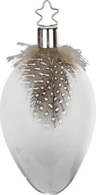 Produktbild von Ei 8 cm - Inge-Glas 20783T092 Schwerelos - Osterschmuck Christbaumschmuck Glas mundgeblasen Deko Baumschmuck Strauchschm