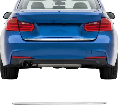 Image de Garniture de hayon coffre pour BMW Série 3 F30 2012-2019 en acier Chromé