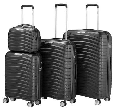 Image de Ensemble de valises rigides 4 pièces avec serrure TSA