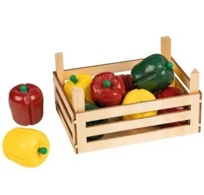 Immagine prodotto di Goki Cestino di legno con peperoni