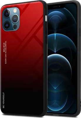 Produktbild von Cadorabo Hülle für Apple iPhone 12 PRO MAX Schutz Hülle in Schwarz Handyhülle TPU Etui Cover Case Tempered Glas