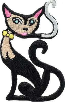 Produktbild von Aufnäher - Rauchende Katze - Patch