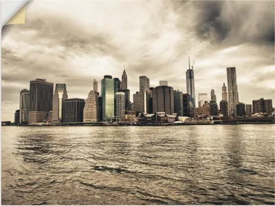 Produktbild von ARTland Wandbild, selbstklebend Lower Manhattan Skyline Größe: 80x60 cm