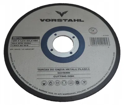 Produktbild von Vorstahl Trennscheibe 01305 für Metall und Stahl 125x1mm