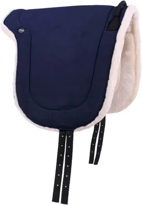 Productafbeelding van Bareback Pad - Paardrijkussen Zadel - Comfortabel Rijden - Zachte Kunstbont Voering - Niet gespecificeerd - Marineblauw