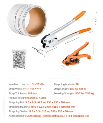 Obrázok produktu pre Upevňovací systém, vysoká odolnosť, obsahuje kompletnú sadu, 330 ft, 4 ks