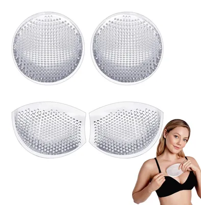 Produktbild von Elzusha - 2 Paar Silikon-Push-Up-Einlagen für BHs